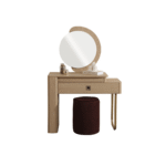DANTE PACK LIT+SOMMIER AVEC RANGEMENT+ 2 CHEVETS + COMMODE + MIROIR + POUF - Image 11