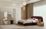 DANTE PACK LIT+SOMMIER AVEC RANGEMENT+ 2 CHEVETS + COMMODE + MIROIR + POUF - Image 10