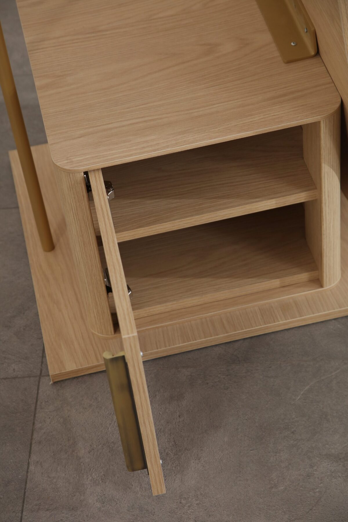 DANTE PACK LIT+SOMMIER AVEC RANGEMENT+ 2 CHEVETS + COMMODE + MIROIR + POUF - Image 3