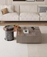 KENTO ZEN SET DE 2 TABLES VERRE +BOIS AVEC TIROIR - Image 8