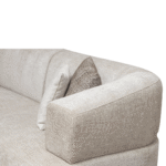 SELINO SALON D ANGLE MODERNE DIM 250X335CM+FAUTEUIL 1PLACE CL GRIS - Image 3